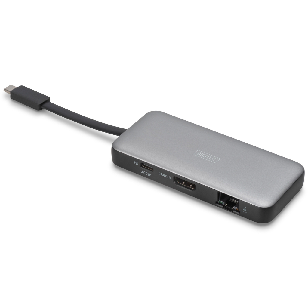 Порт-реплікатор Digitus USB-C > HDMI/2xUSB-A/USB-C/SD/MicroSD/RJ54 (DA-70914) - изображение 2