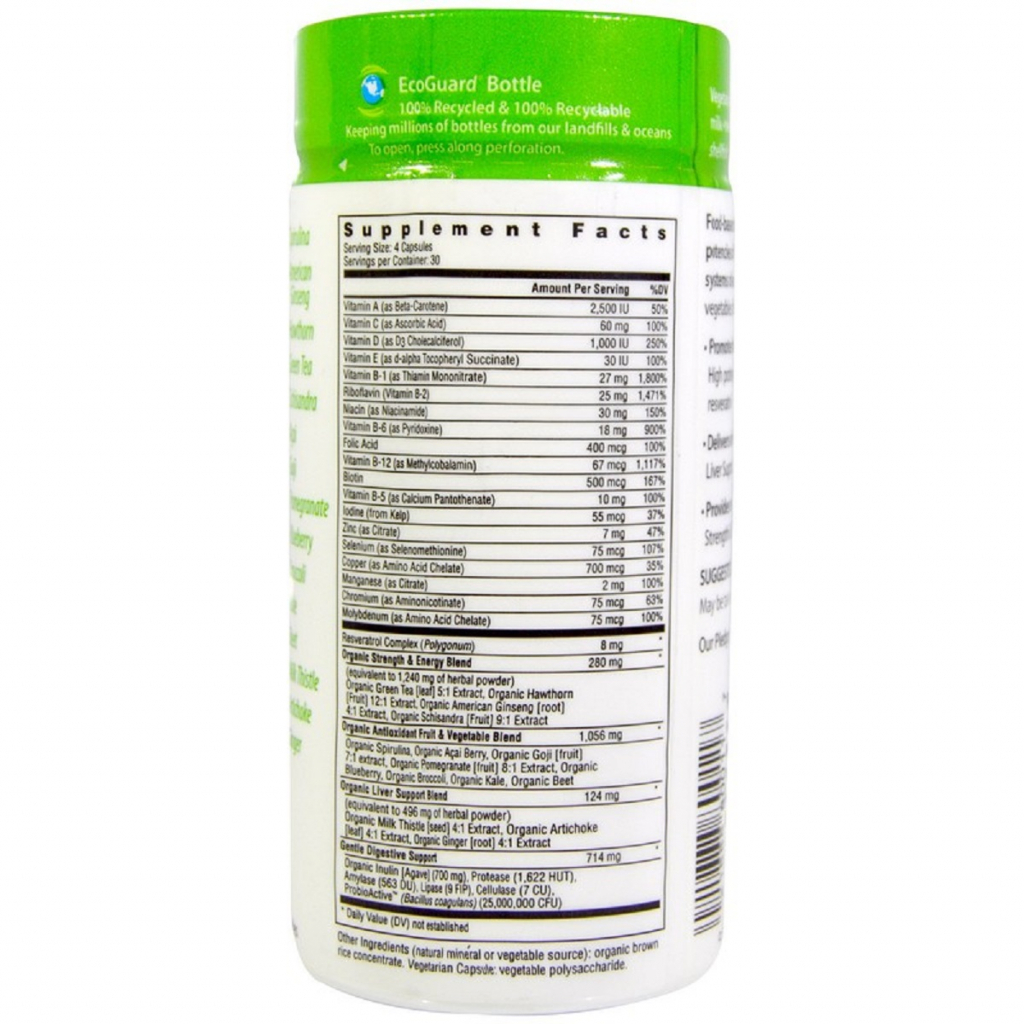 Вітамінно-мінеральний комплекс Rainbow Light Чоловічі Мультівітаміни, 120 вегетаріанських капсул (RLT-80011) - зображення 2