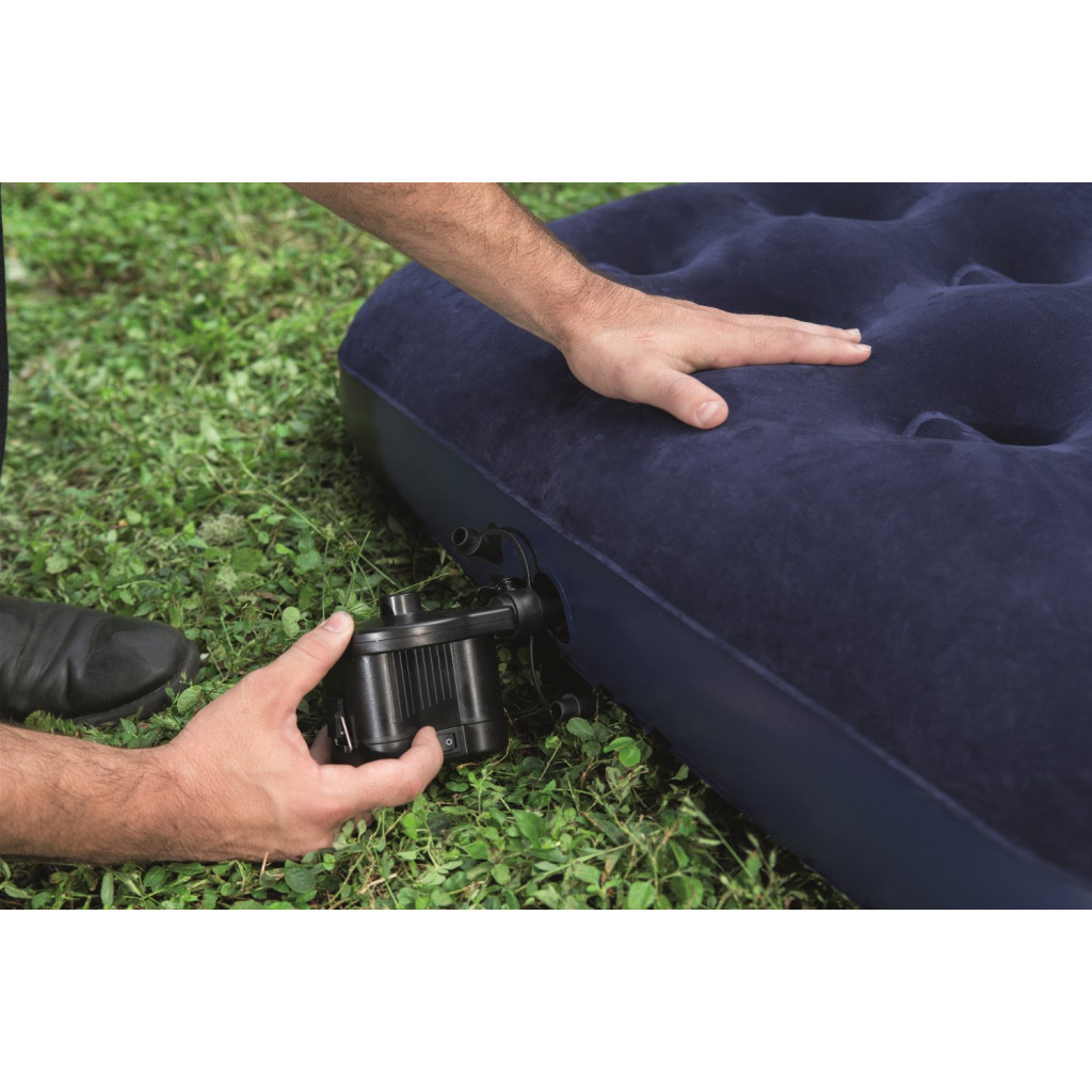 Матрац надувний BestWay Pavillo велюр Синій 99 x 188 x 22 см (67001) - зображення 12