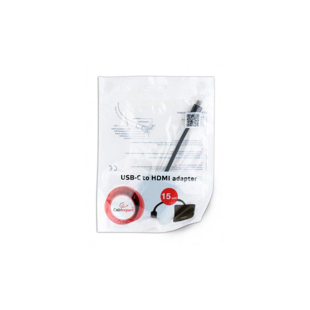 Перехідник Type-C to HDMI Cablexpert (A-CM-HDMIF-01) - зображення 2