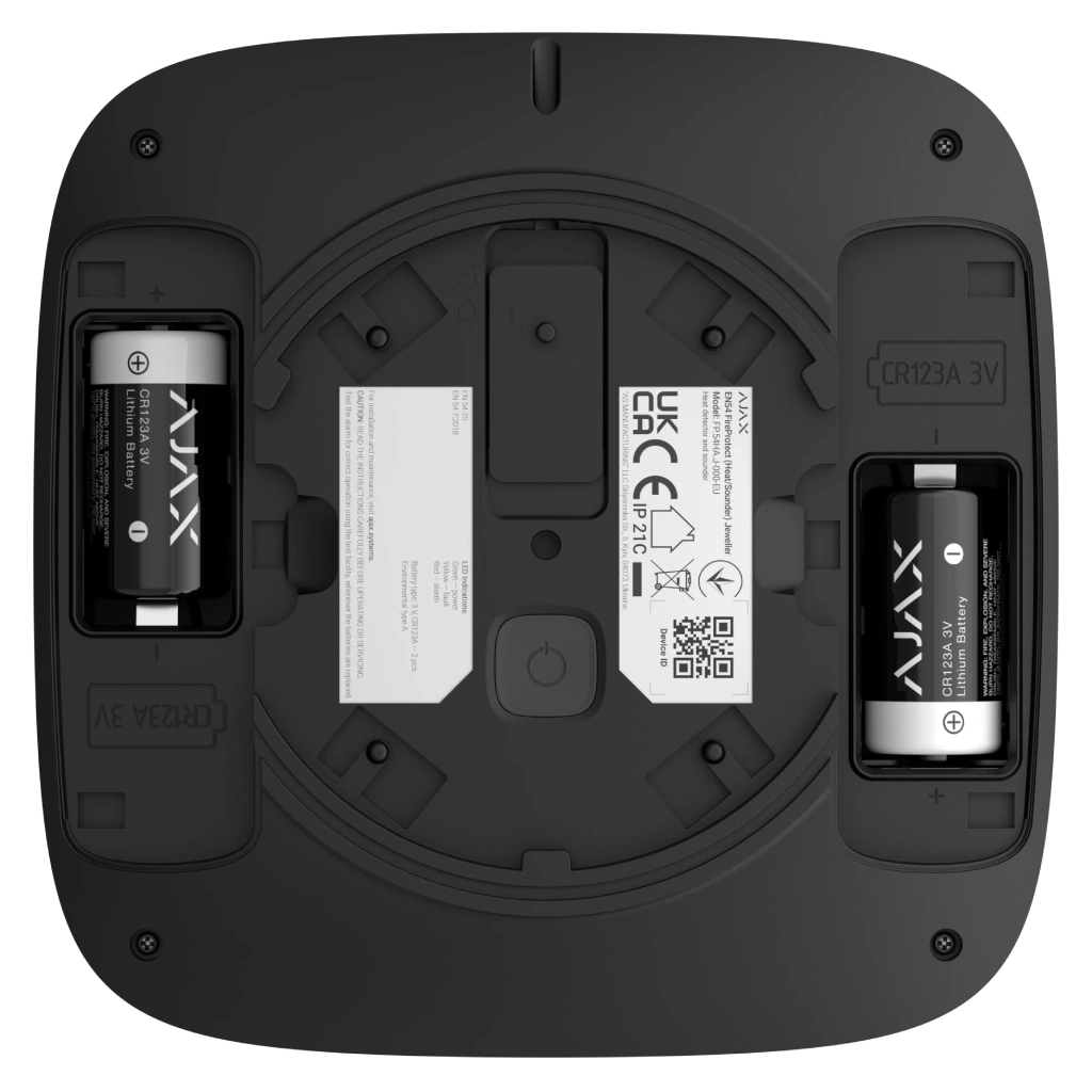 Датчик диму Ajax EN54 FireProtect Heat/Sounder black - зображення 6