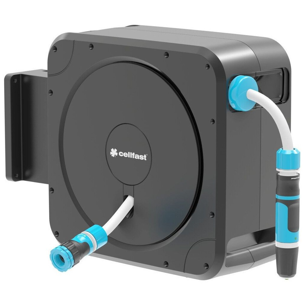 Шланг для поливу Cellfast на котушці ERGO, 20м+2м, шланга 1/2", комплект конекторів та зрошувач ERGO (55-410) - зображення 6