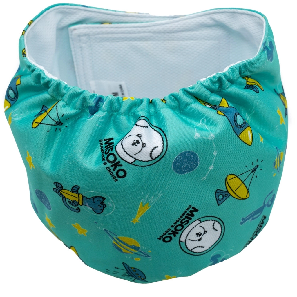Підгузки для тварин MISOKO&CO багаторазові для кобелів, з ракетами, XXL 1 шт. м'ятні (HAINMSK63952) - зображення 2
