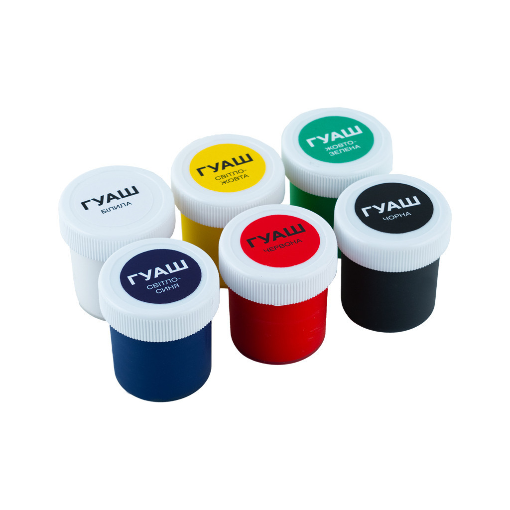 Гуашеві фарби Kite Classic 6 кольорів х 20 мл (K-062) - изображение 4