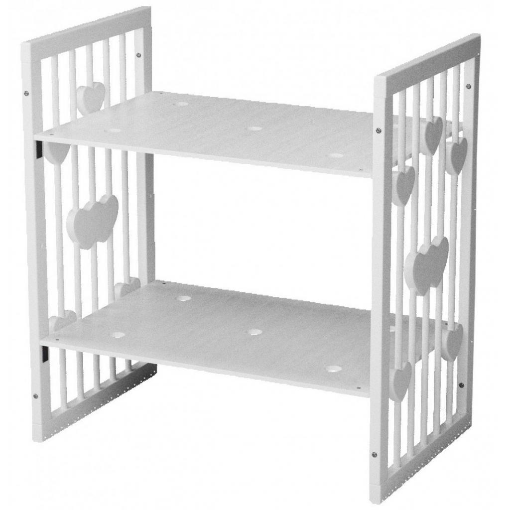 Ліжечко Ingvart SMART BED OVAL з сердечками білий (2349003) - зображення 6