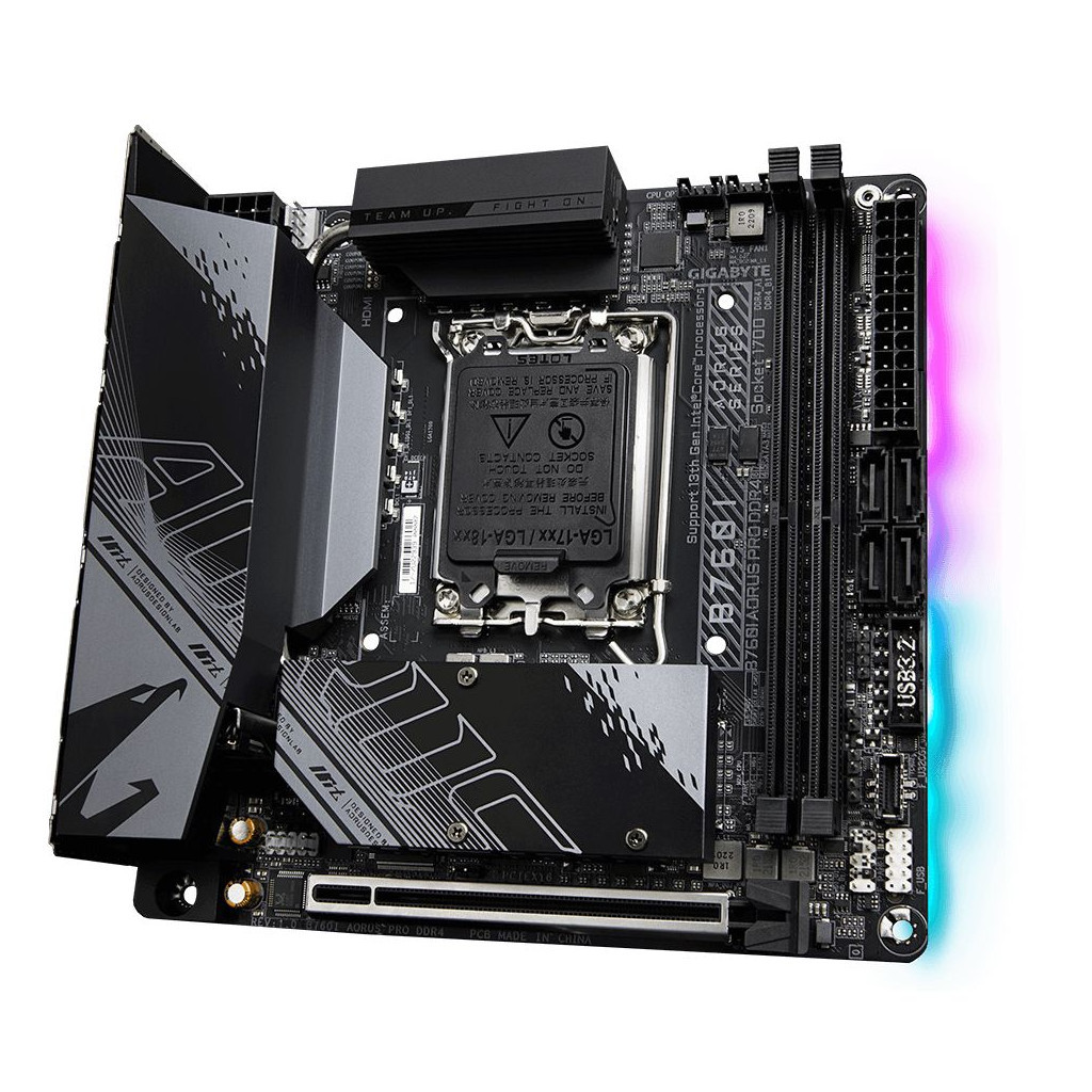 Материнська плата GIGABYTE B760I AORUS PRO DDR4 - зображення 4