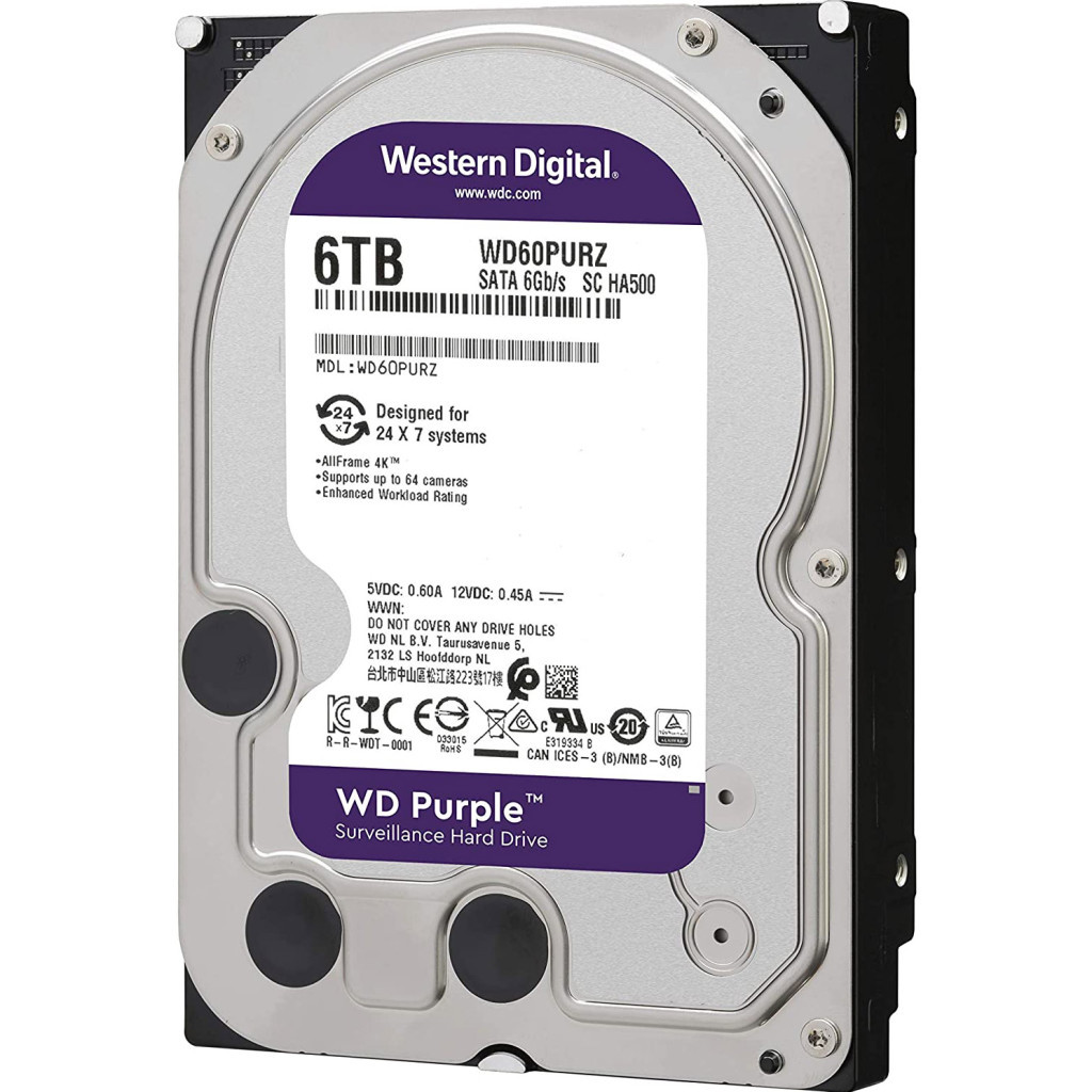 Жорсткий диск 3.5" 6TB WD (# WD63PURZ #) - зображення 2