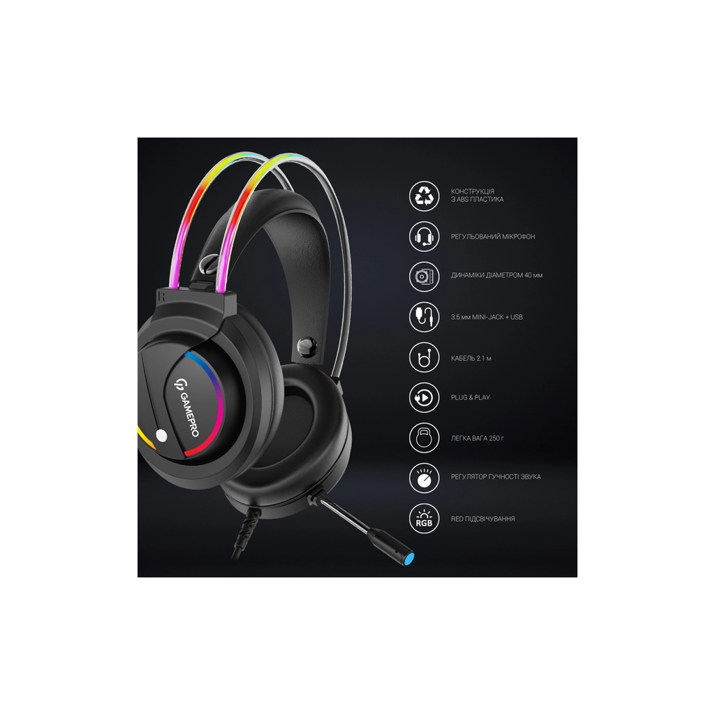 Навушники GamePro HS733 Black (HS733) - зображення 8