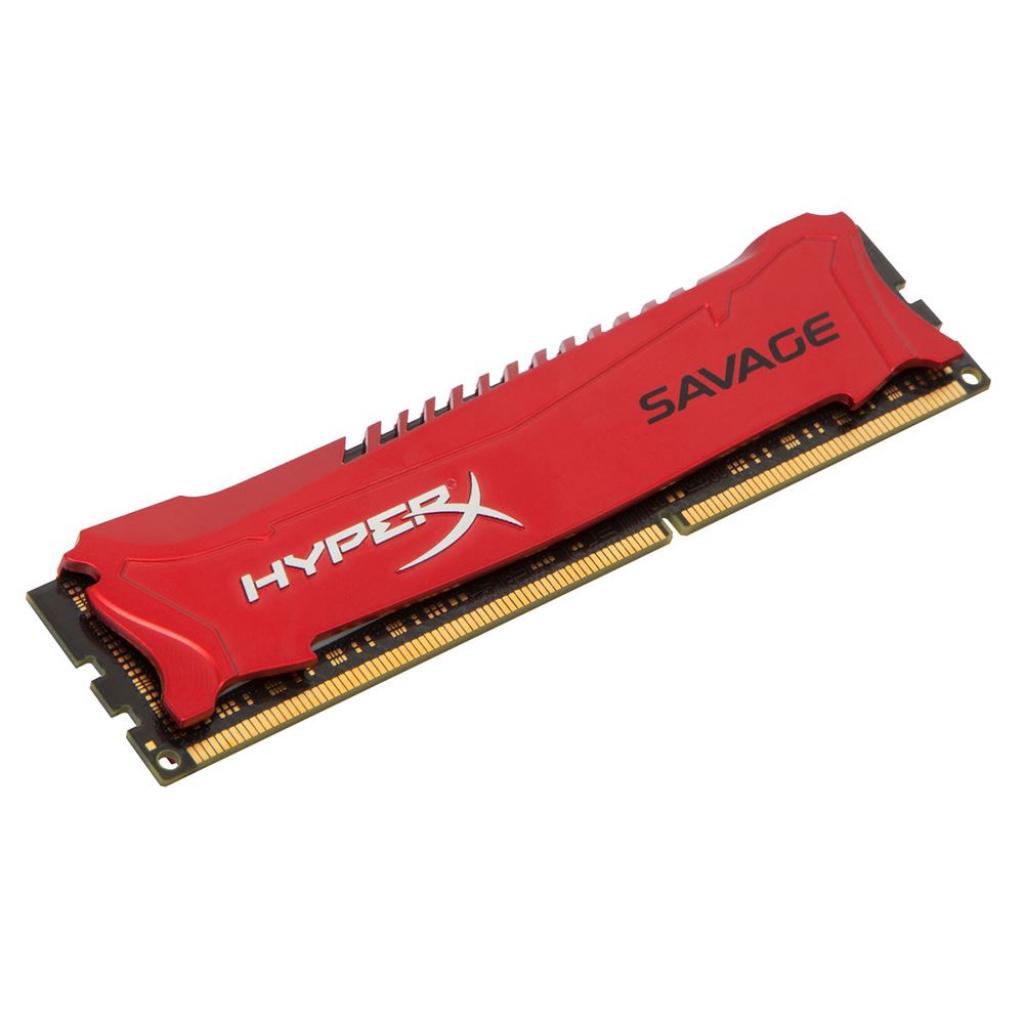 Модуль пам'яті для комп'ютера DDR3 8GB 2133 MHz Savage Red Kingston Fury (ex.HyperX) (HX321C11SR/8) - зображення 2