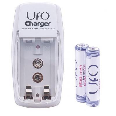 Зарядний пристрій для акумуляторів UFO RP866 2хAA/AAA + 2х850mAh (RP866 +2xHR AAA 850) - зображення 1