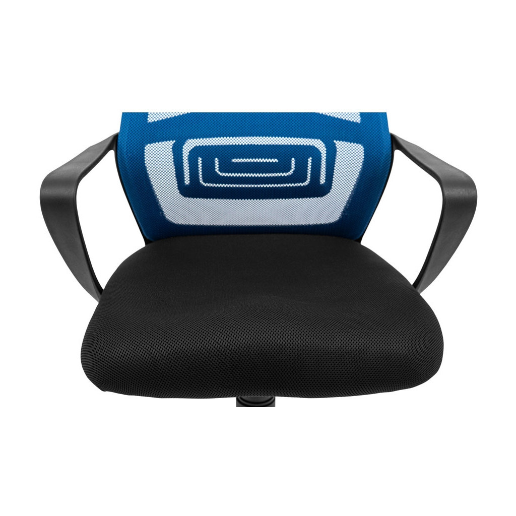 Офісне крісло Richman Профі Пластик Піастра Сітка чорна + синя (ADD0003190) - зображення 6