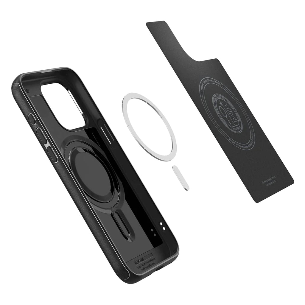 Чохол до мобільного телефона Spigen Apple iPhone 15 Pro Max Mag Armor MagFit Matte Black (ACS06597) - зображення 4