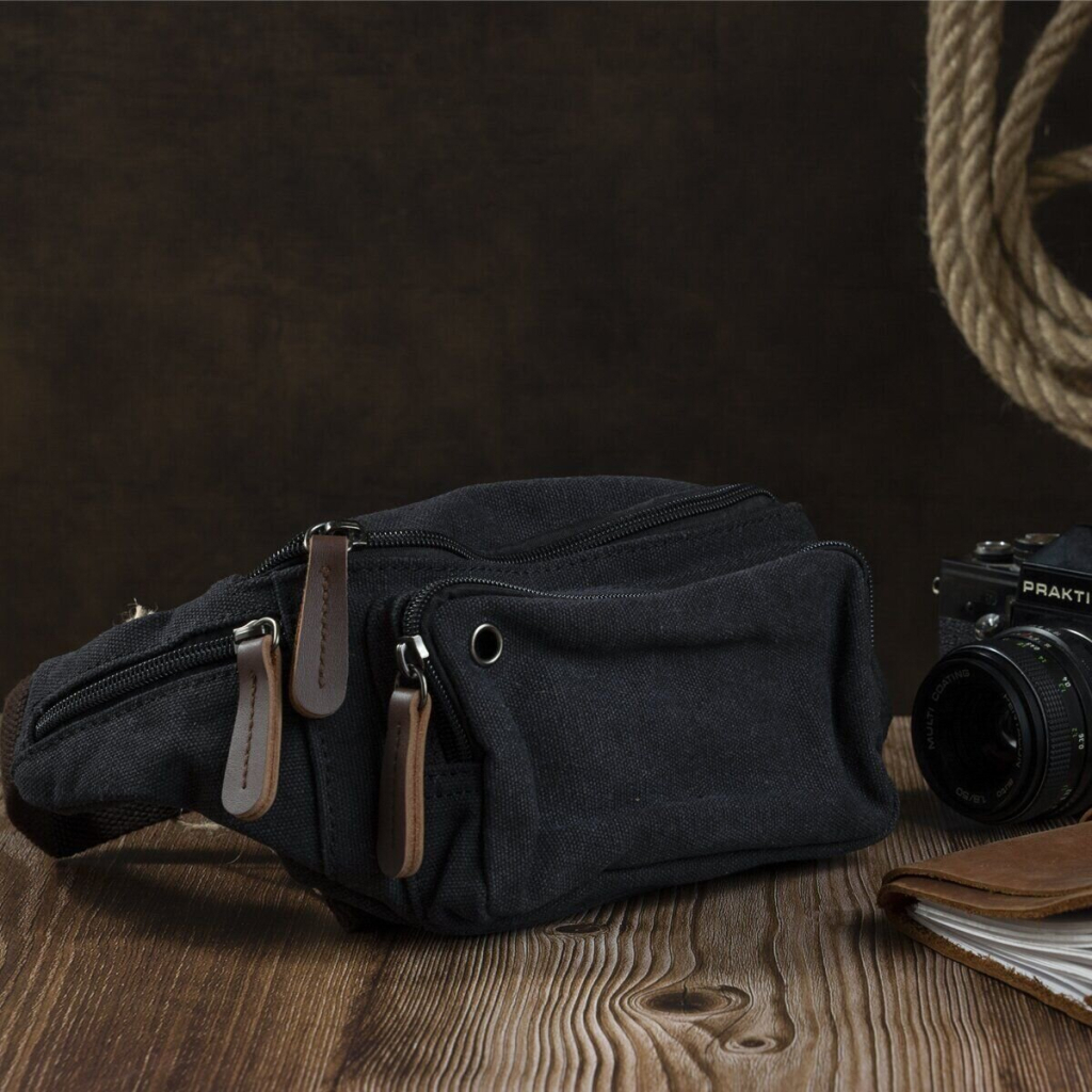 Сумка Vintage Текстильна Чорна (20085) - зображення 2