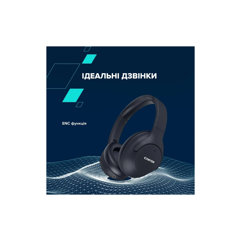 Навушники Canyon OnRiff 10 ANC Bluetooth Black (CNS-CBTHS10BK) - зображення 7