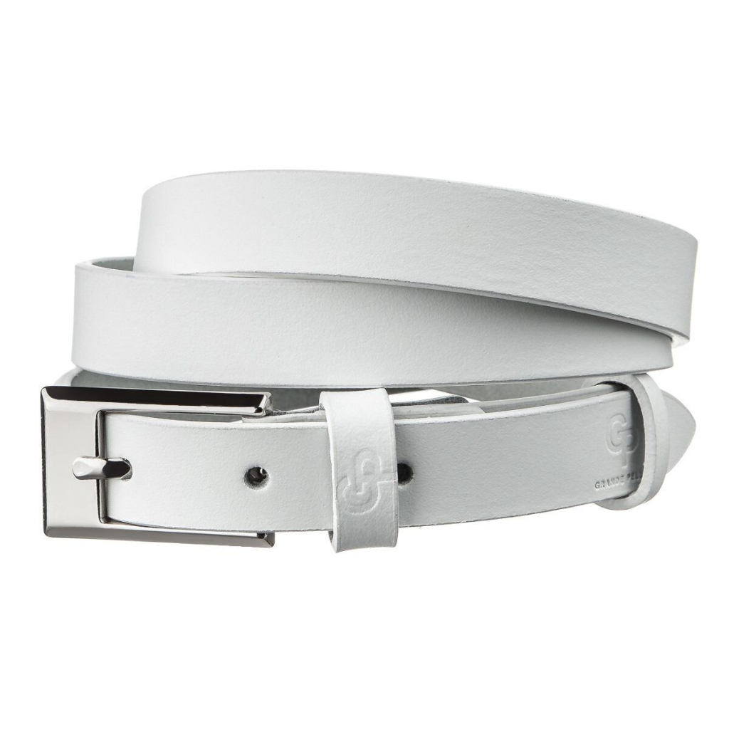 Ремінь Grande Pelle Тонкий жіночий Білий (11252) - зображення 1