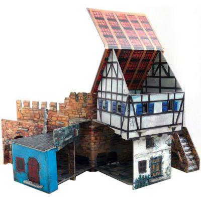 Збірна модель Умная бумага Будинок біля стіни серії Середньовічне місто (250) - зображення 4
