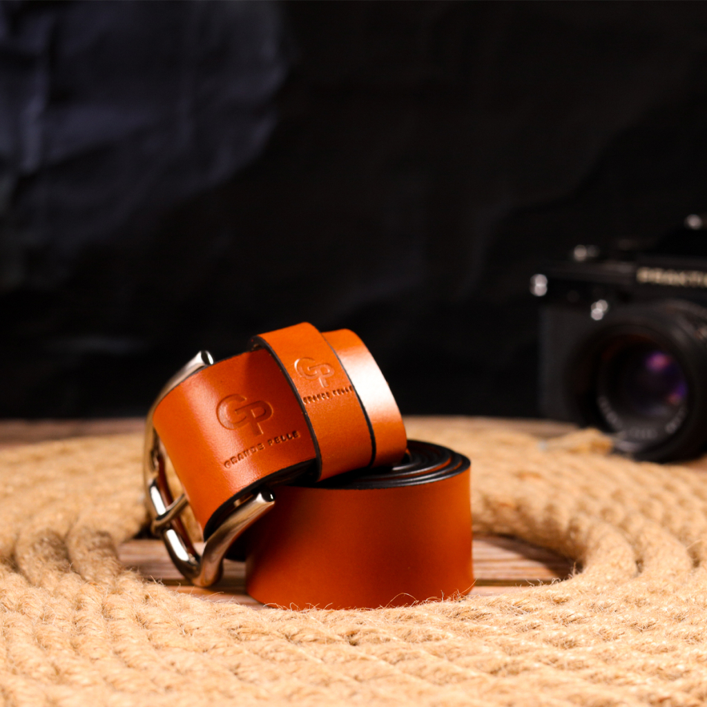 Ремінь Grande Pelle З натуральної шкіри Рудий (21472) - зображення 9