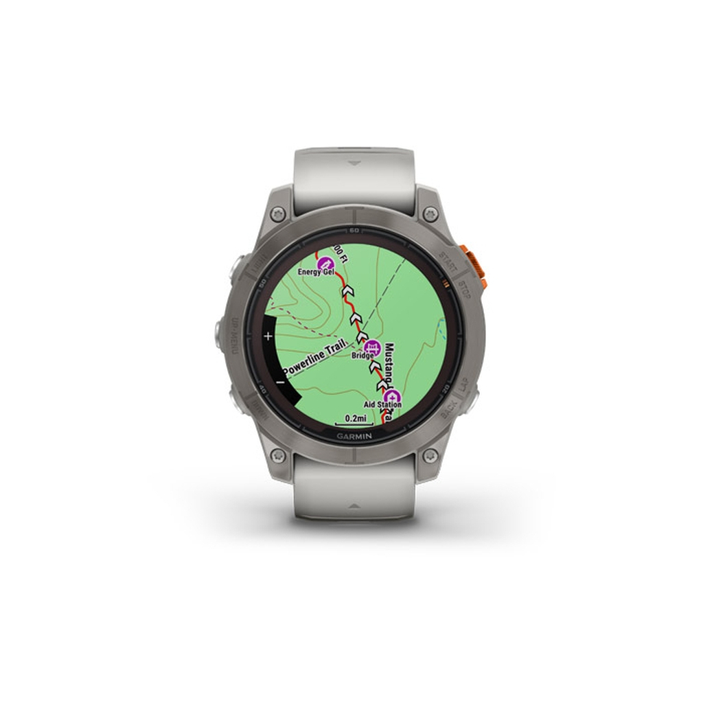 Смарт-годинник Garmin fenix 7 Pro Saph Solar, Ti w/ Fog Gry/Ember Orange Band, GPS (010-02777-21) - зображення 7