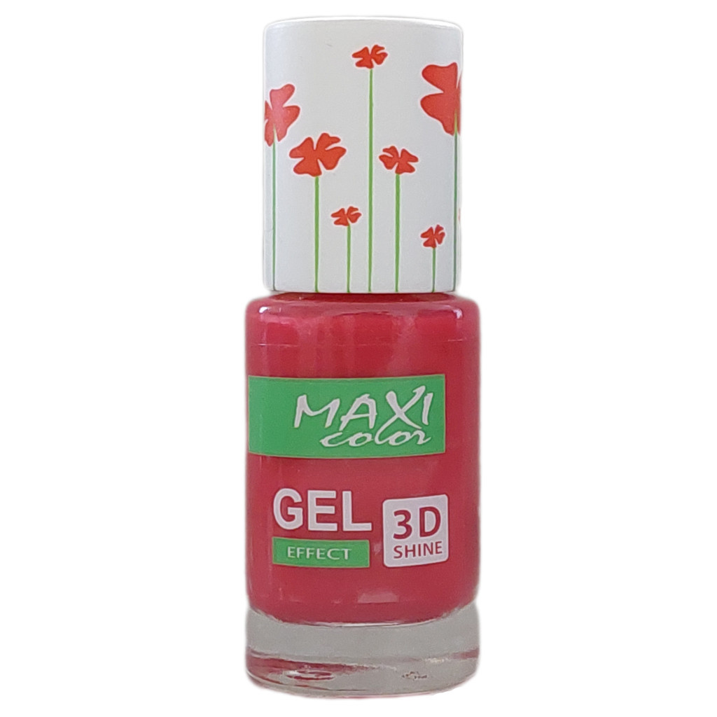 Лак для нігтів Maxi Color Gel Effect Hot Summer 23 (4823077504242) - зображення 1