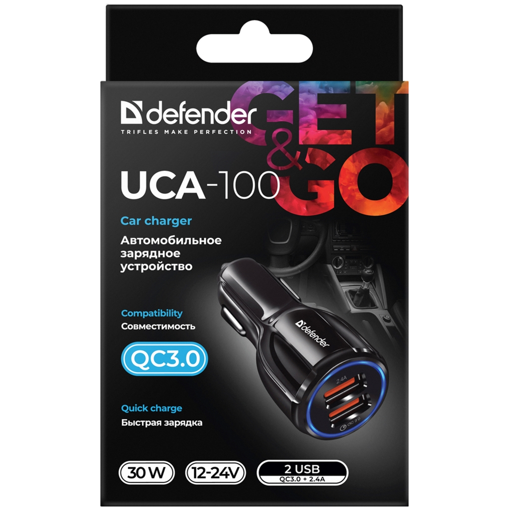 Зарядний пристрій Defender 2xUSB 30W (2xUSB-A) QC3.0 3А UCA-100 (83833) - зображення 5