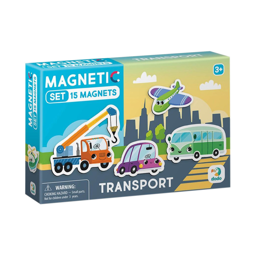 Пазл DoDo Набір магнітів Транспорт (200260) - зображення 1