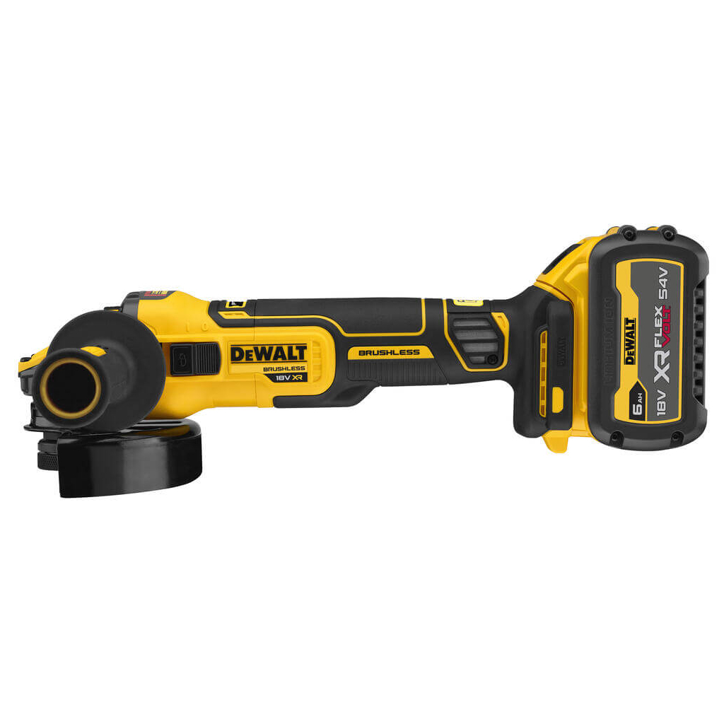 Шліфувальна машина DeWALT 18В XR Li-lon FLEXVOLT, 6Ah, 125 мм, 9000 об/хв, вага 1.81 кг (DCG409T1) - изображение 3