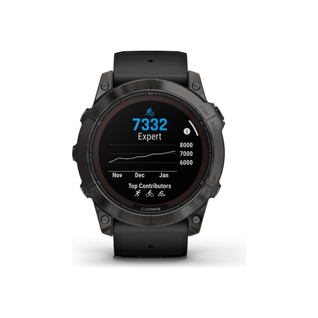 Смарт-годинник Garmin fenix 7X Pro Saph Solar, Carbon Gray Ti w/ Black Band, GPS (010-02778-11) - зображення 5