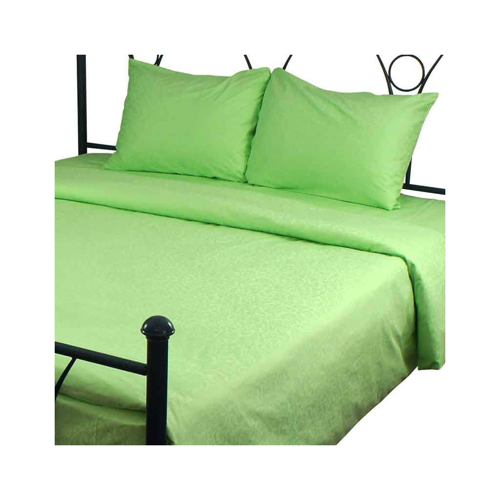 Постільна білизна Руно Салатна сатин жаккард євро (845.137ЖК_Салатова) - зображення 2