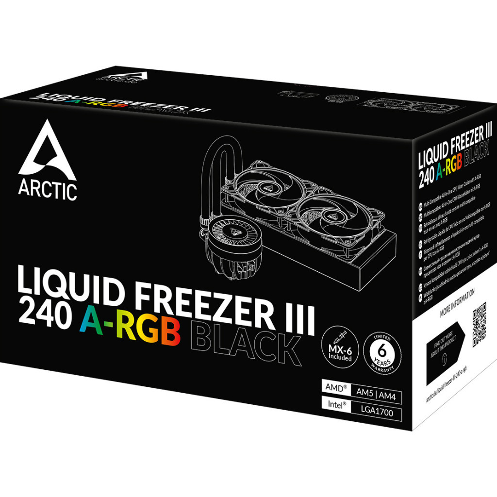 Система рідинного охолодження Arctic Liquid Freezer III 240 A-RGB (ACFRE00142A) - зображення 12