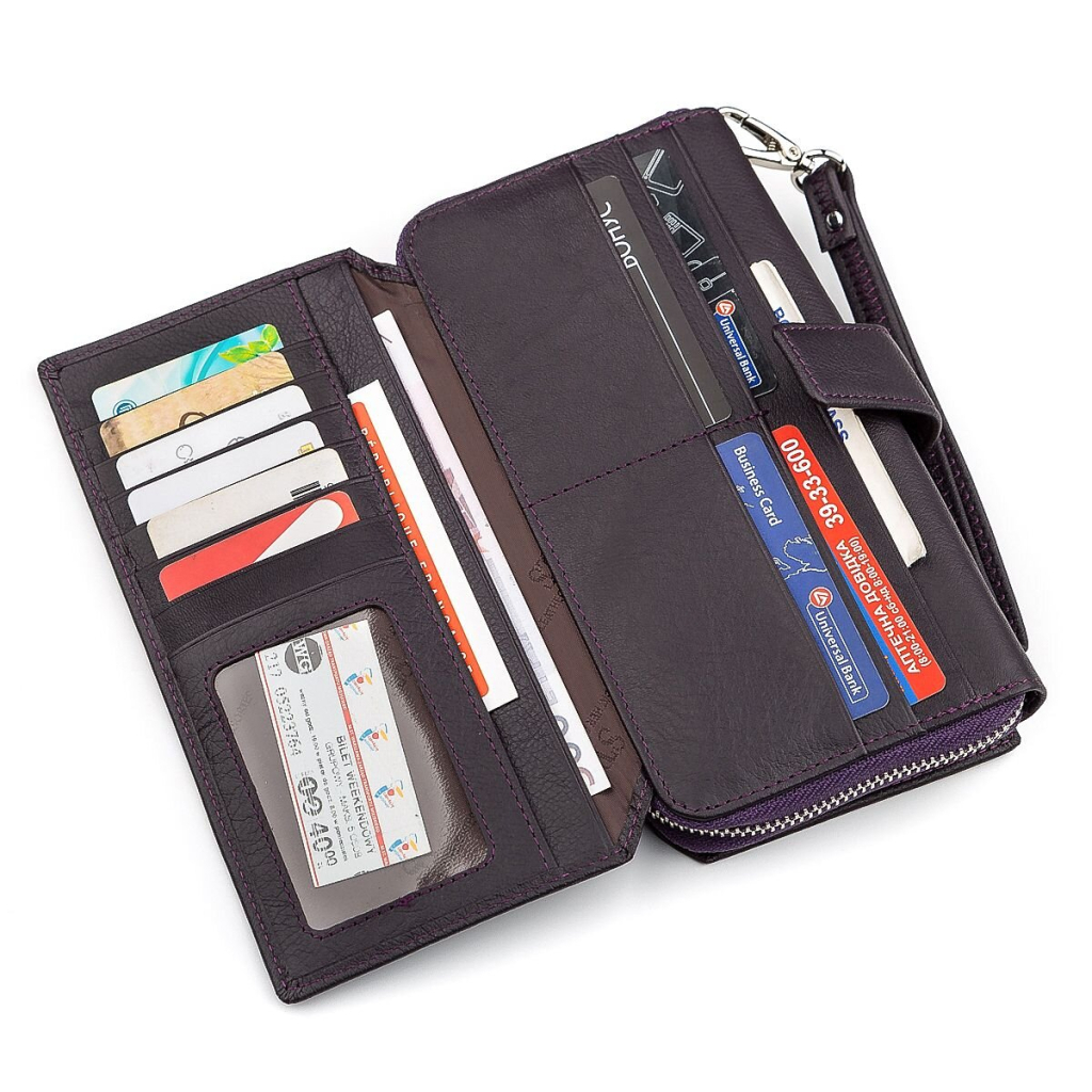 Гаманець ST Leather Фіолетовий (18455) - зображення 5