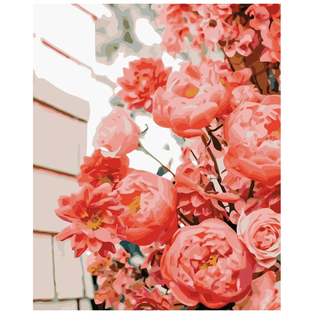 Картина по номерам Strateg Чудові троянди 40х50 см (VA-3212) - зображення 1