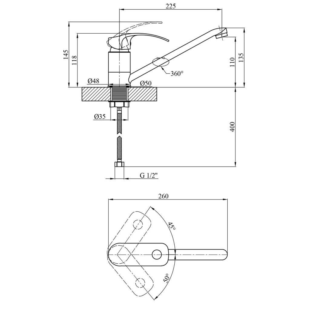 Змішувач Kroner Konstante-C030 - зображення 5