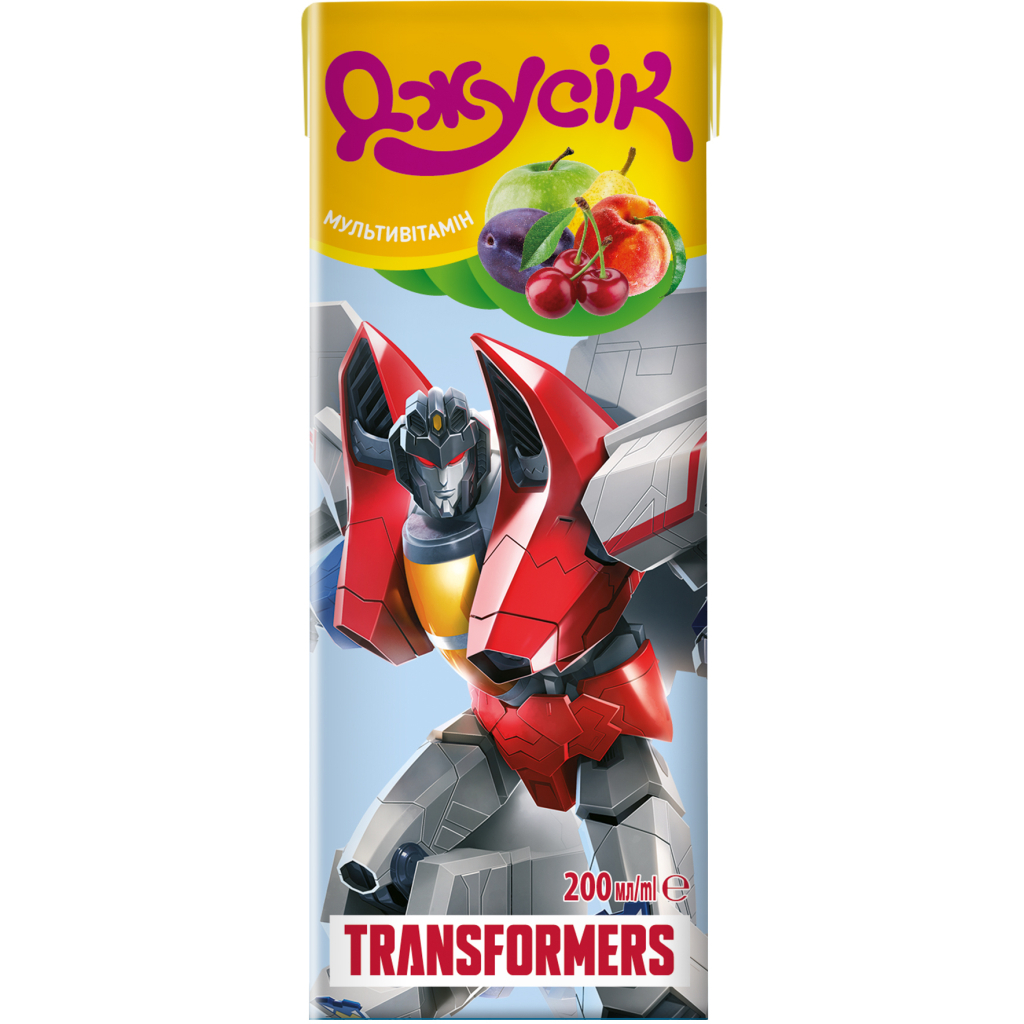 Сік дитячий Джусік Поні-Трансформери Мультивітамінний нектар з м'якоттю 200 мл (4820016252745) - изображение 4