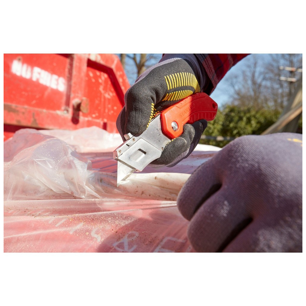 Ніж монтажний Stanley складаний, з висувним лезом для оздоблювальних робіт, 160мм. (0-10-243) - зображення 7