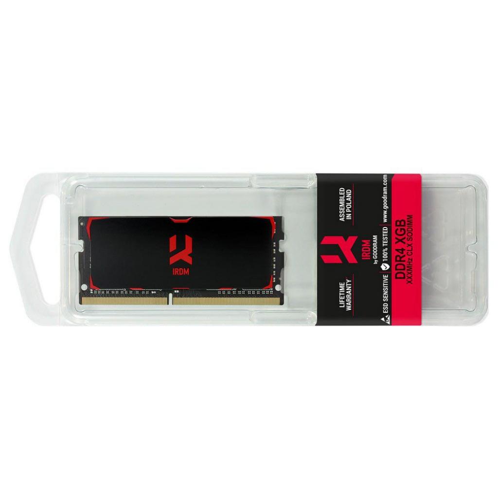 Модуль пам'яті для ноутбука SoDIMM DDR4 16GB 3200 MHz IRDM Black Goodram (IR-3200S464L16/16G) - зображення 4