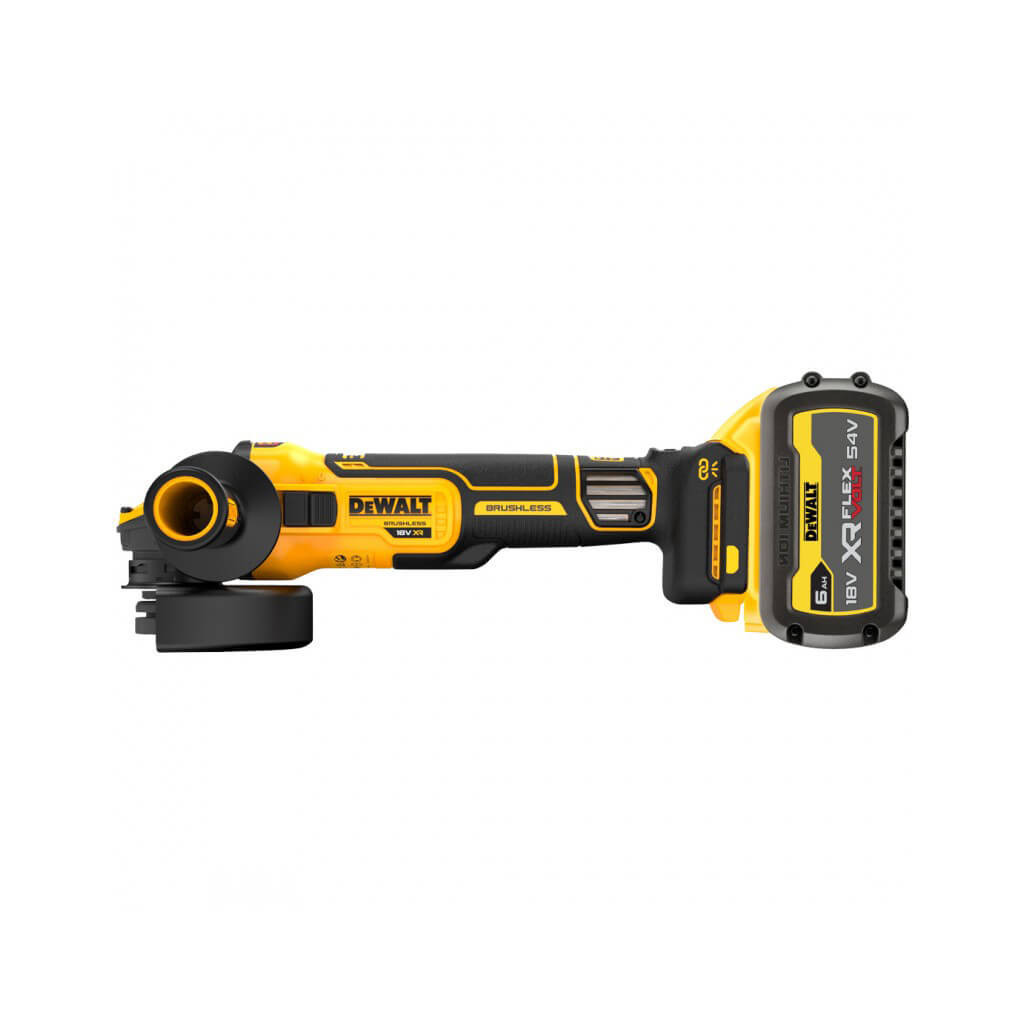 Шліфувальна машина DeWALT 18В XR Li-lon 6Ah, 125 мм, 3000-9000об/хв (DCG409VST1) - изображение 4