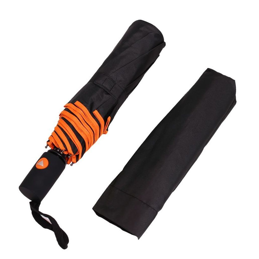 Парасоля Bergamo Sky Напівавтомат Чорно-помаранчева (7040010) - зображення 3