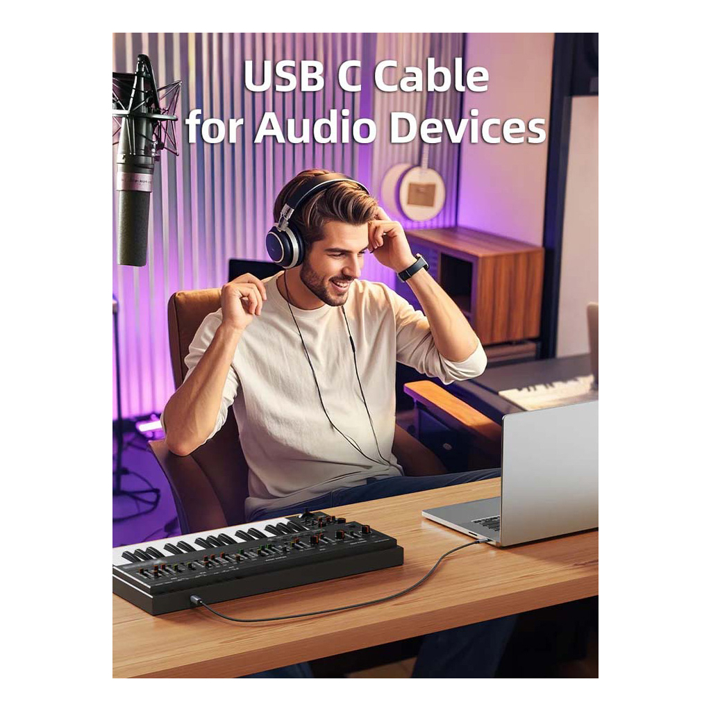 Кабель для принтера USB-C 2.0 to BM 2.0m Cabletime (CA915774) - изображение 4