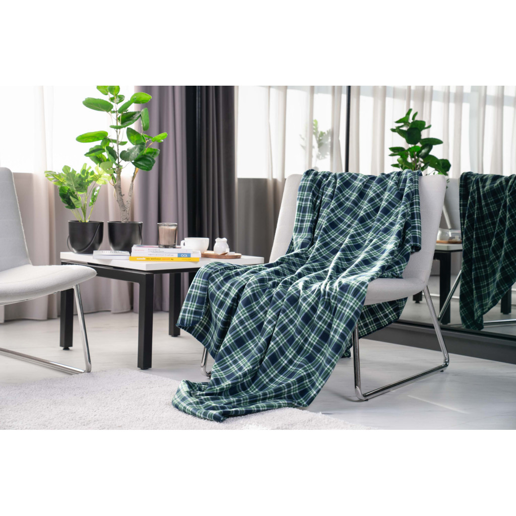 Плед Ardesto Fleece клітинка зелена 160х200 см (ART0702PB) - зображення 2