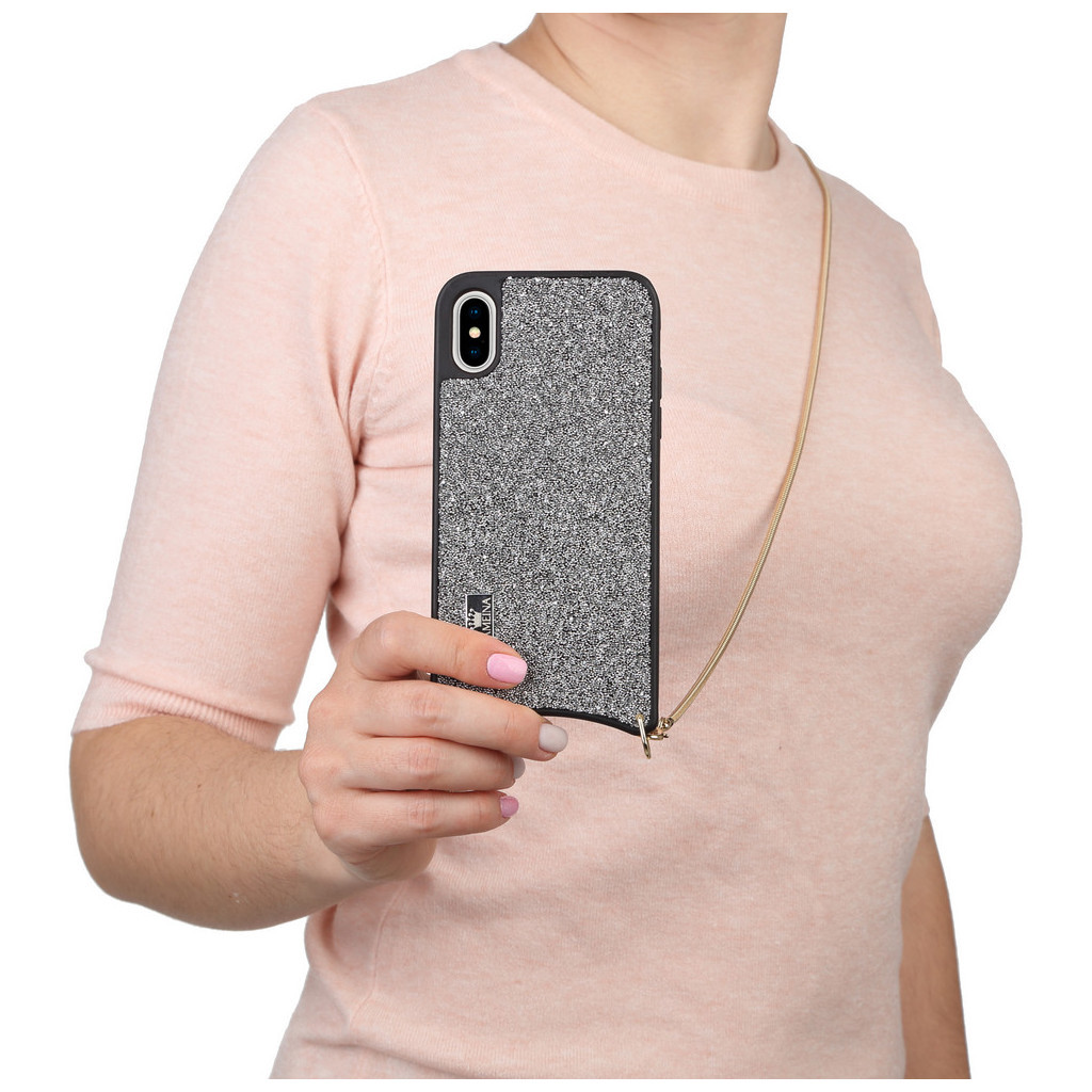 Чохол до мобільного телефона BeCover Glitter Apple iPhone Xs Max Silver (703649) (703649) - зображення 3