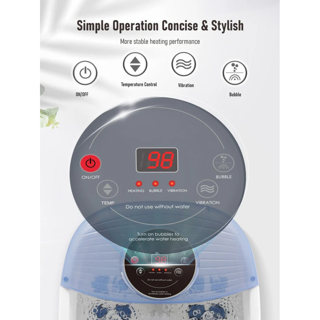 Масажна ванночка для ніг NAIPO XKAM-SPA18 блакитний - изображение 8