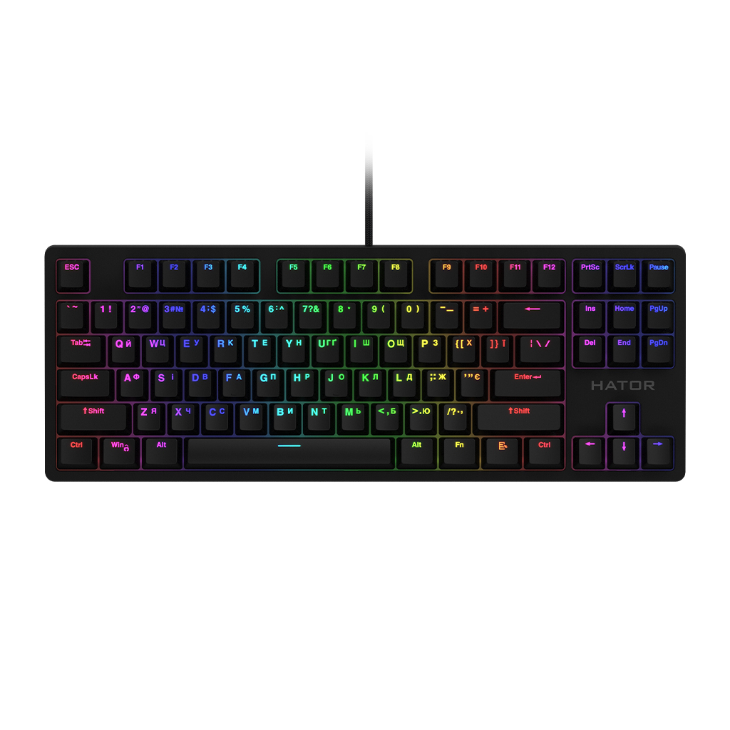 Клавіатура Hator Rockfall EVO TKL Kailh Optical Black (HTK-630) - зображення 1