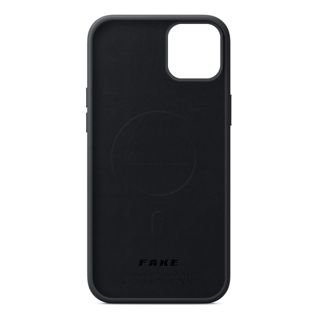 Чохол до мобільного телефона Armorstandart FAKE Leather Case Apple iPhone 12 / 12 Pro Black (ARM61382) - зображення 2