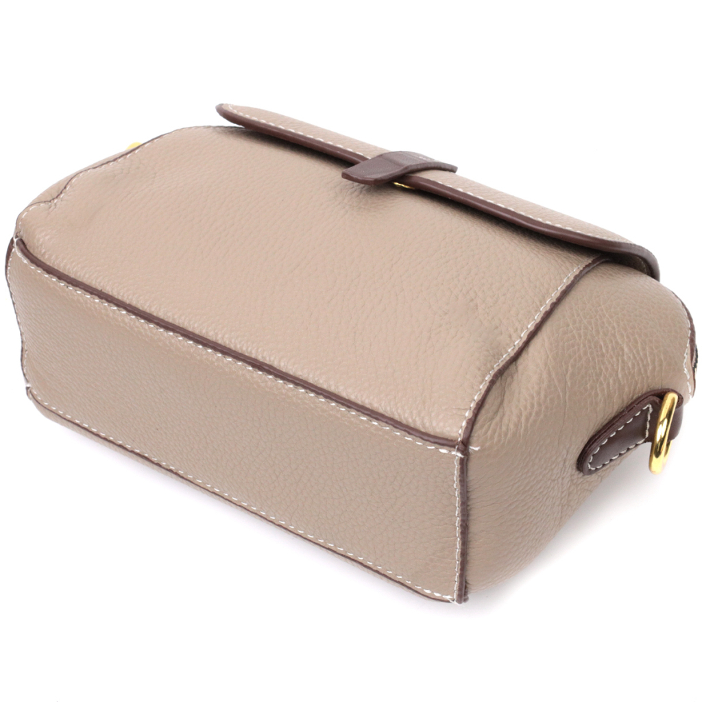 Сумка Vintage З натуральної шкіри Бежева (22267) - зображення 5