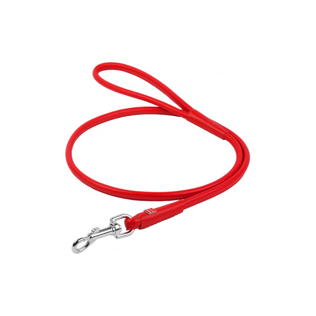 Повідець для собак WAUDOG Glamour круглий S-M Д 10 мм Д 122 см червоний (33783) - зображення 1