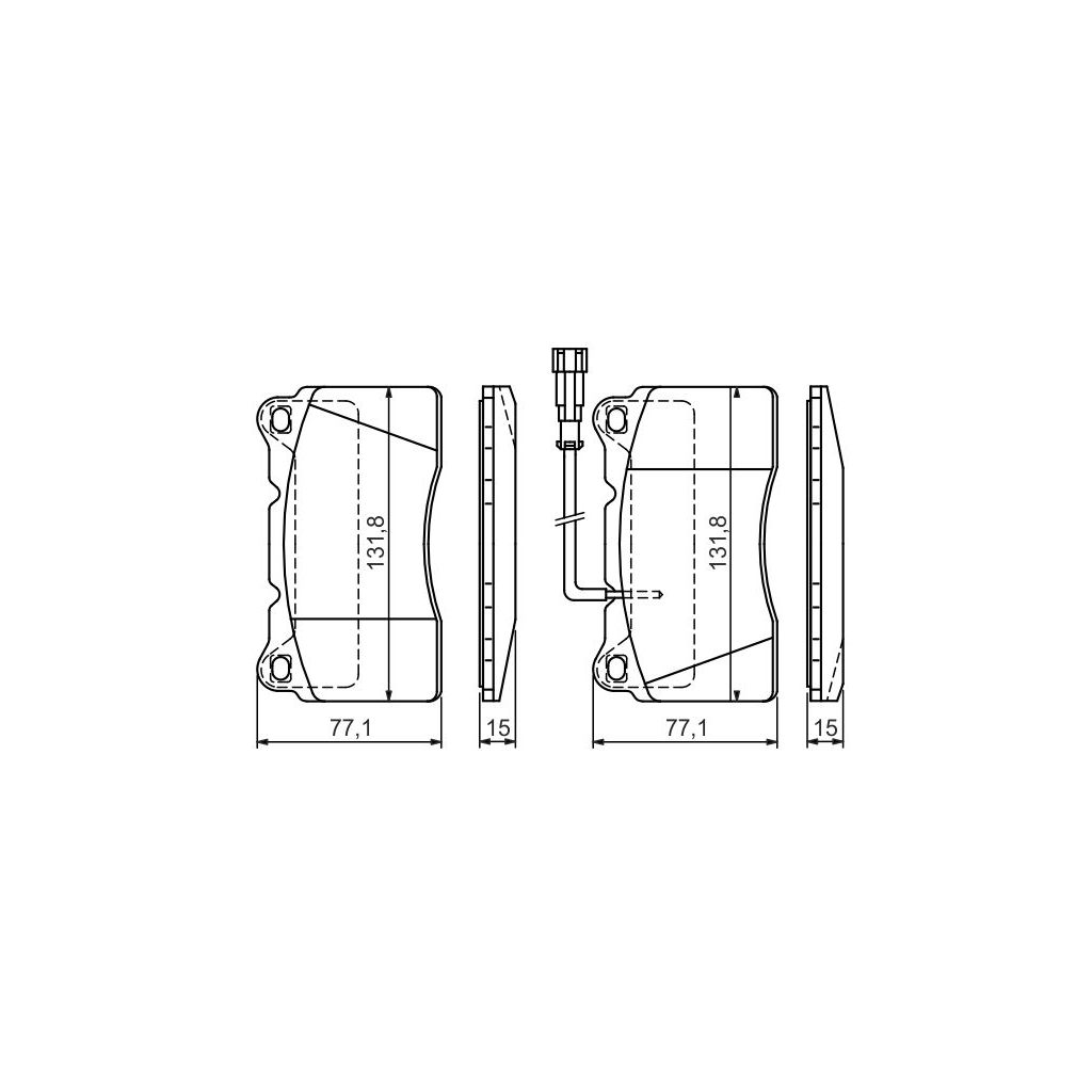 Гальмівні колодки Bosch 0 986 424 577 - зображення 7