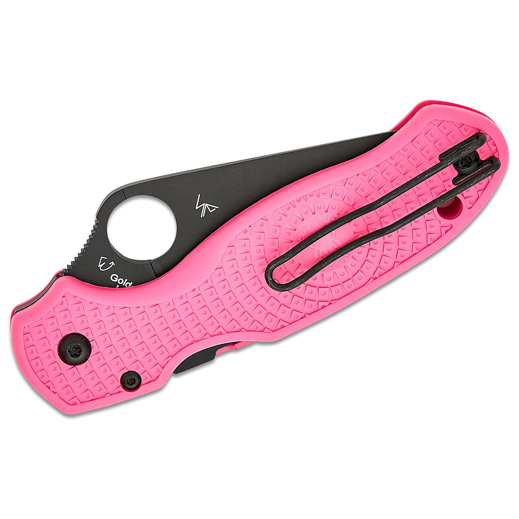 Ніж Spyderco Para 3 DLC BD1N Pink FRN (C223PPNBK) - зображення 4