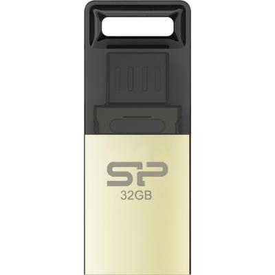 USB флеш накопичувач Silicon Power 32Gb Mobile X10 , OTG, Champague (SP032GBUF2X10V1C) - зображення 1