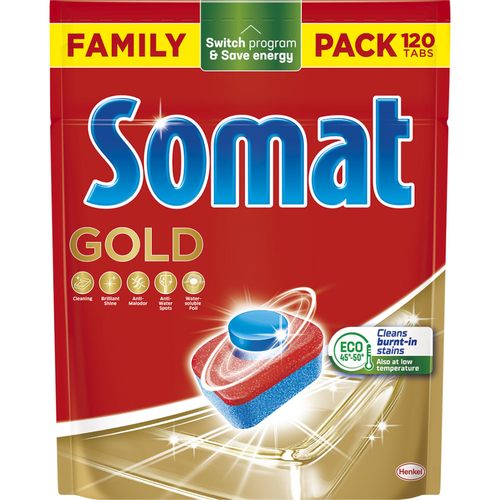 Таблетки для посудомийних машин Somat Gold 120 шт. (9000101808803) - изображение 1
