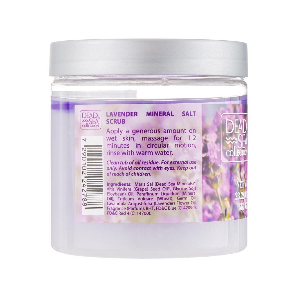 Скраб для тіла Dead Sea Collection з мінералами Мертвого моря та олією лаванди 660 г (7290102242788) - изображение 2